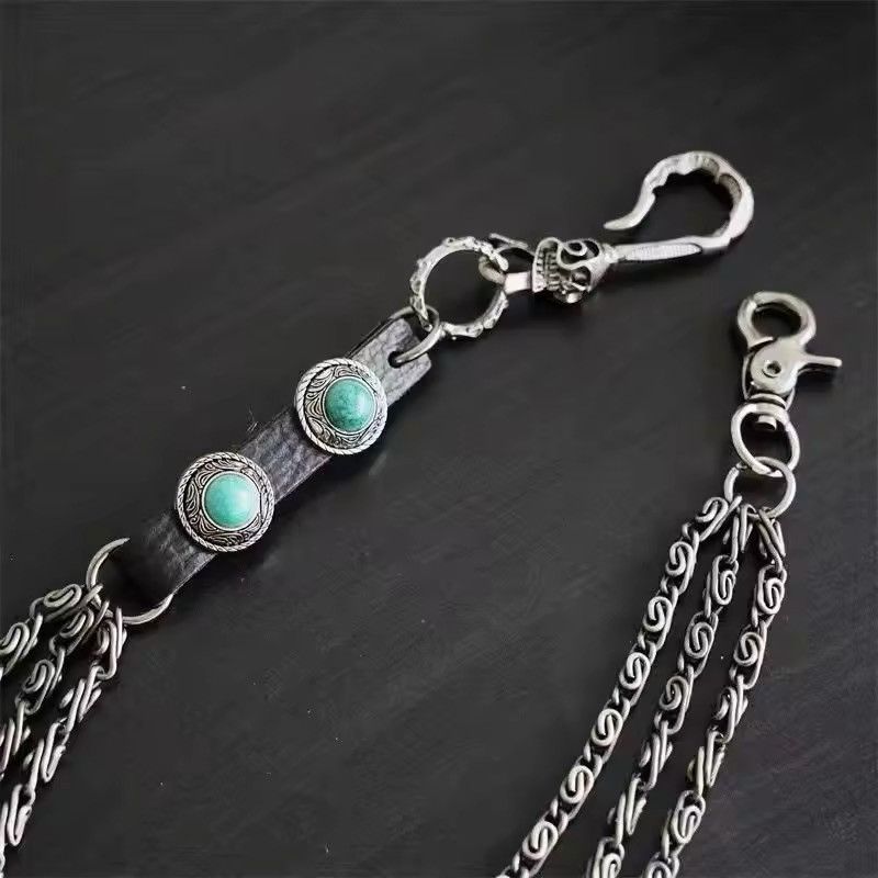 Other Retro Fashion Neutral Biker Pants Waist Chain Size ONE SIZE - 4 Thumbnail