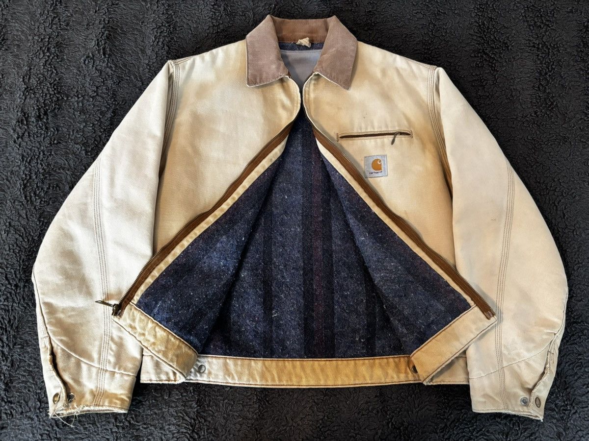 Carhartt Vintage 90s Carhartt 6BLJ Detroit Jacket - Desert Fade Size US M / EU 48-50 / 2 - 2 Thumbnail
