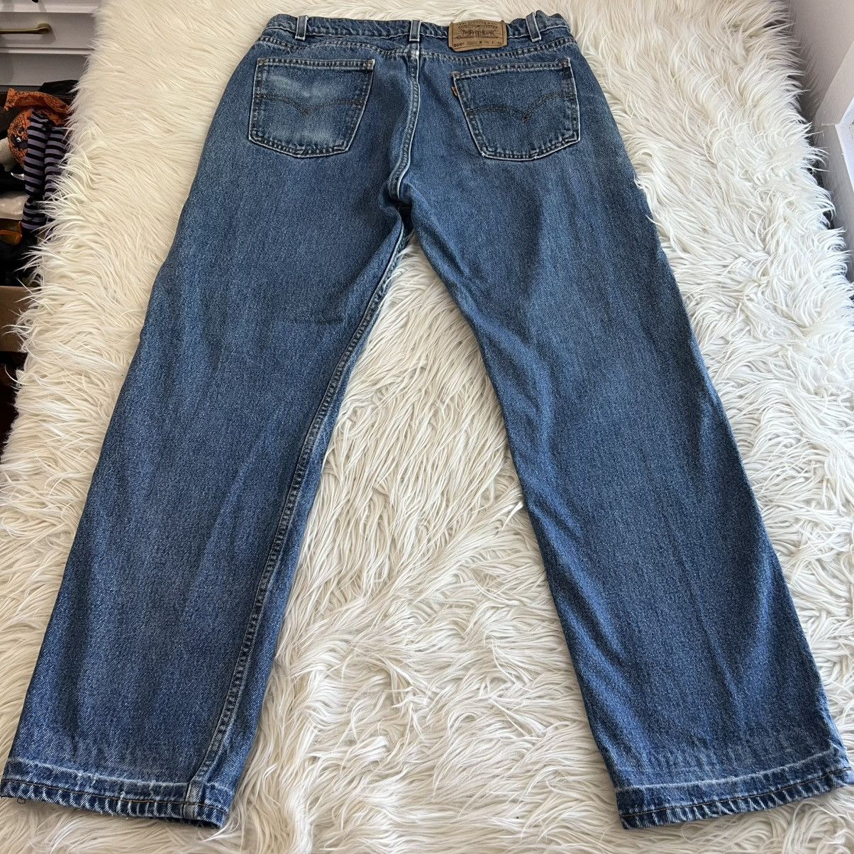 Levi's Vintage 90s Levi's Jeans 505 Orange Tab USA Distressed 34x30 Size US 34 / EU 50 - 13 Thumbnail