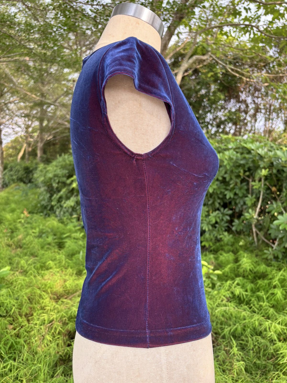 Vintage Nally & millie velvet top Size L / US 10 / IT 46 - 4 Thumbnail