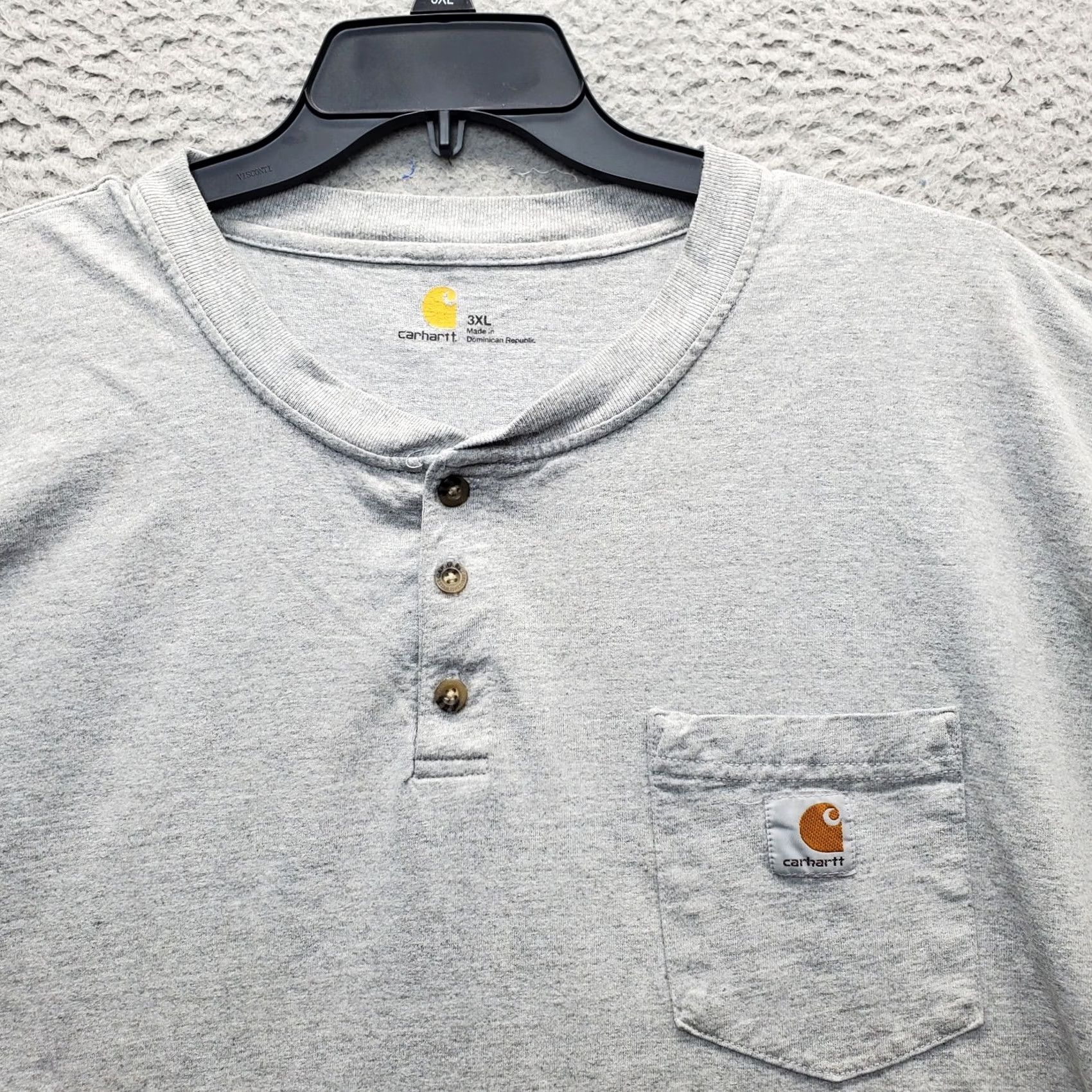 Carhartt Carhartt Henley T-Shirt Mens 3XL Gray Front Pocket Summer Short Sleeve Pullover Size US XXL / EU 58 / 5 - 6 Thumbnail