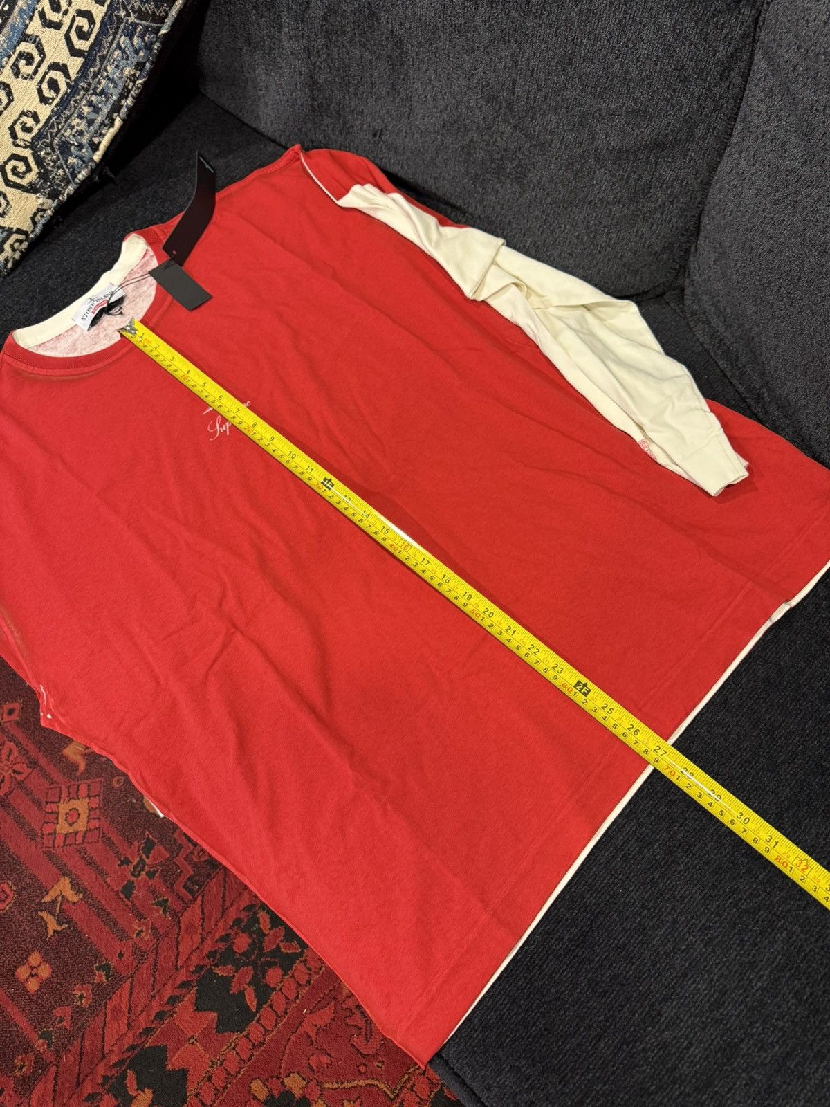 Stone Island × Supreme Supreme X Stone Island Contrast Long Sleeve T Shirt Size US XXL / EU 58 / 5 - 9 Thumbnail