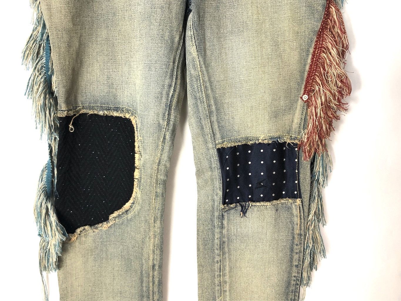 Infinite Archives × Undercover 04AW But Beautiful damaged fringe denim pants/28387-812 400 Size US 28 / EU 44 - 6 Thumbnail