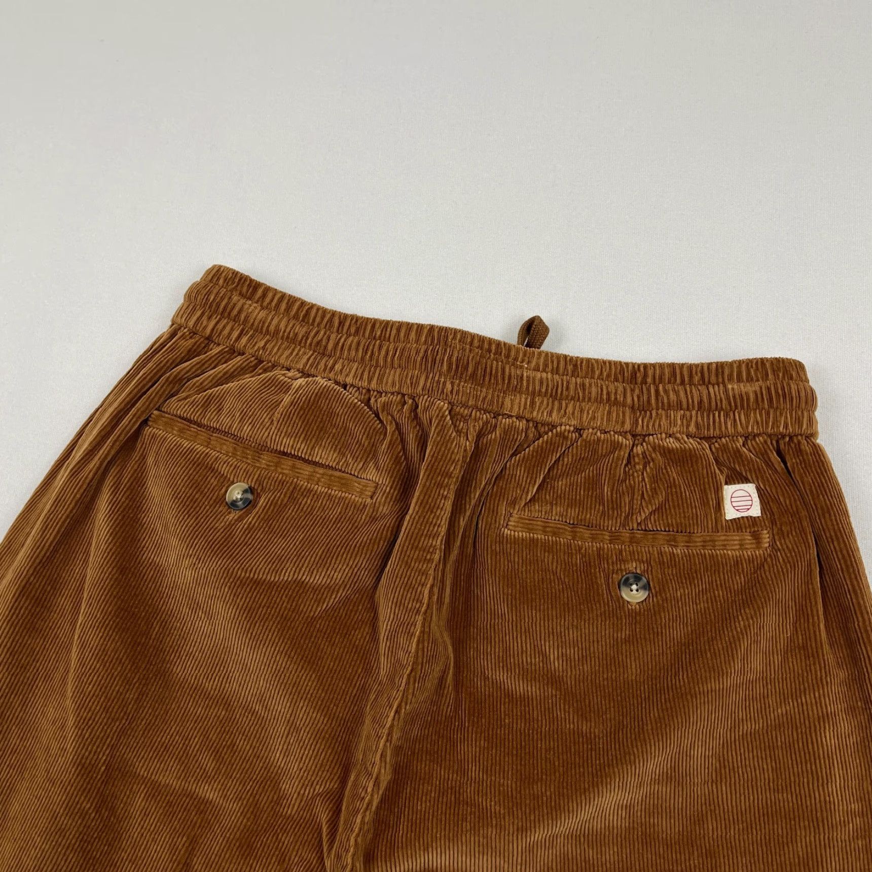 Marine Layer VINTAGE? No — Marine Layer Slim Fit Chino Pants Mens Medium x 30" Brown Corduroy 5-Pocket Zipper Button Flat Front Slim Rise Mid Size US 31 - 3 Thumbnail