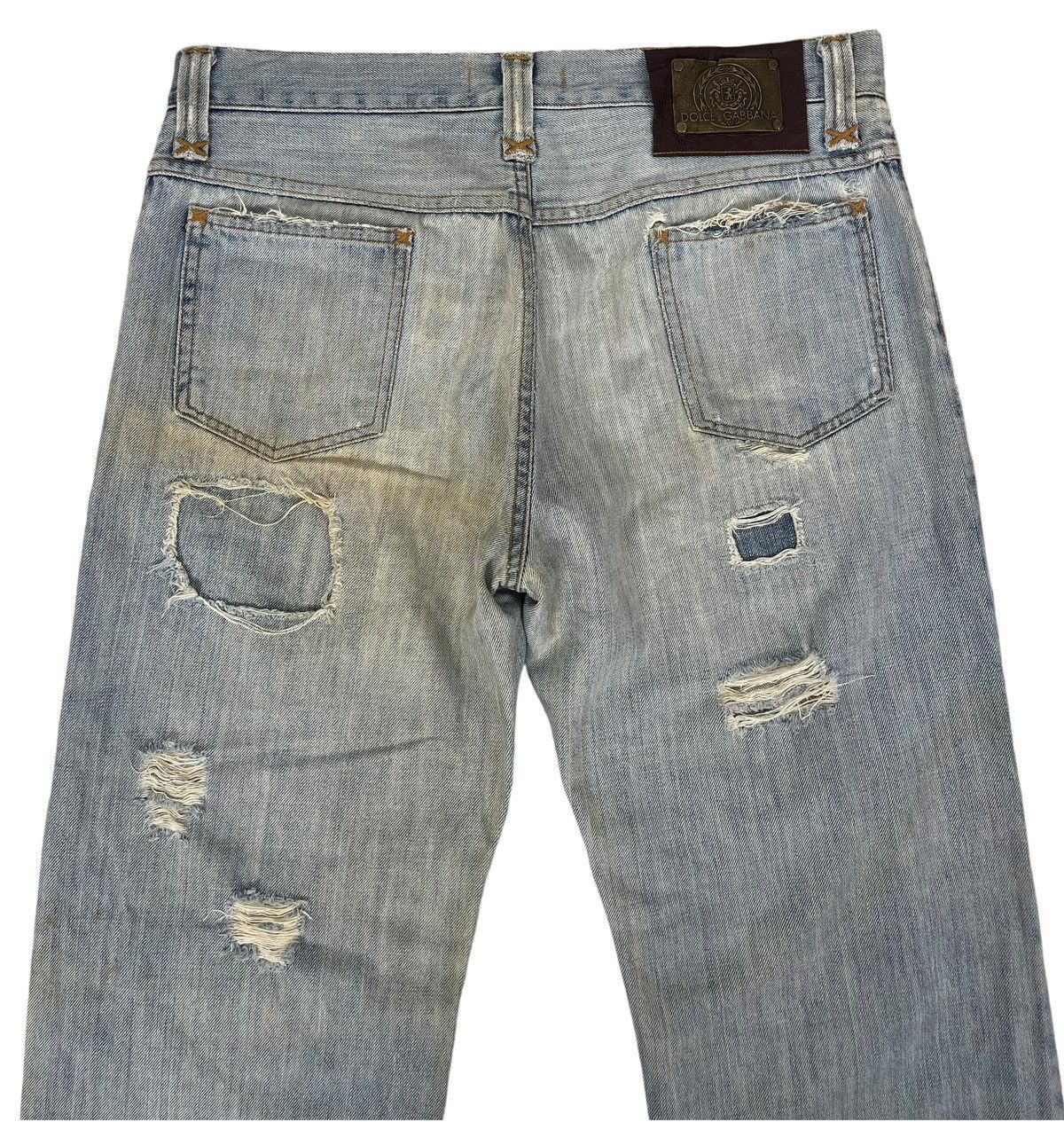 Dolce & Gabbana × Vintage Vintage D&G Dolce Gabbana Distressed Jeans Size US 35 - 6 Thumbnail