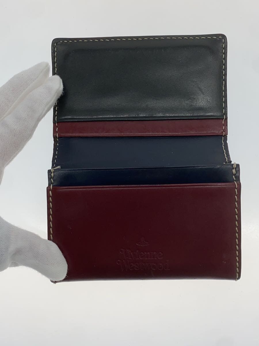 Vivienne Westwood Contrast Stitch Orb Leather Card Wallet Size ONE SIZE - 3 Thumbnail