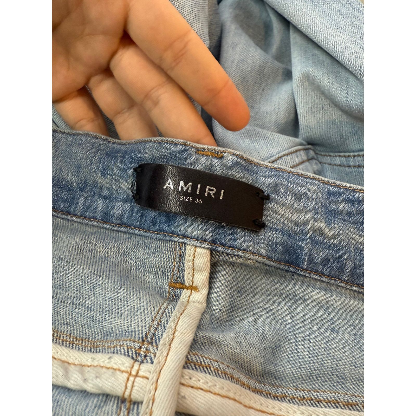 Amiri Amiri Thrasher Light Wash Blue Jeans Size US 36 / EU 52 - 2 Thumbnail