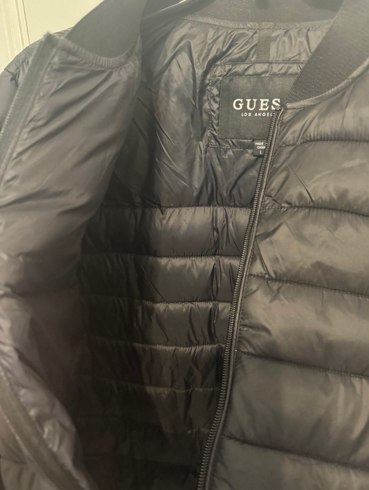 Guess GUESS Men's Long Sleeve Elastic Cuffs Bomber Large Size US L / EU 52-54 / 3 - 7 Thumbnail