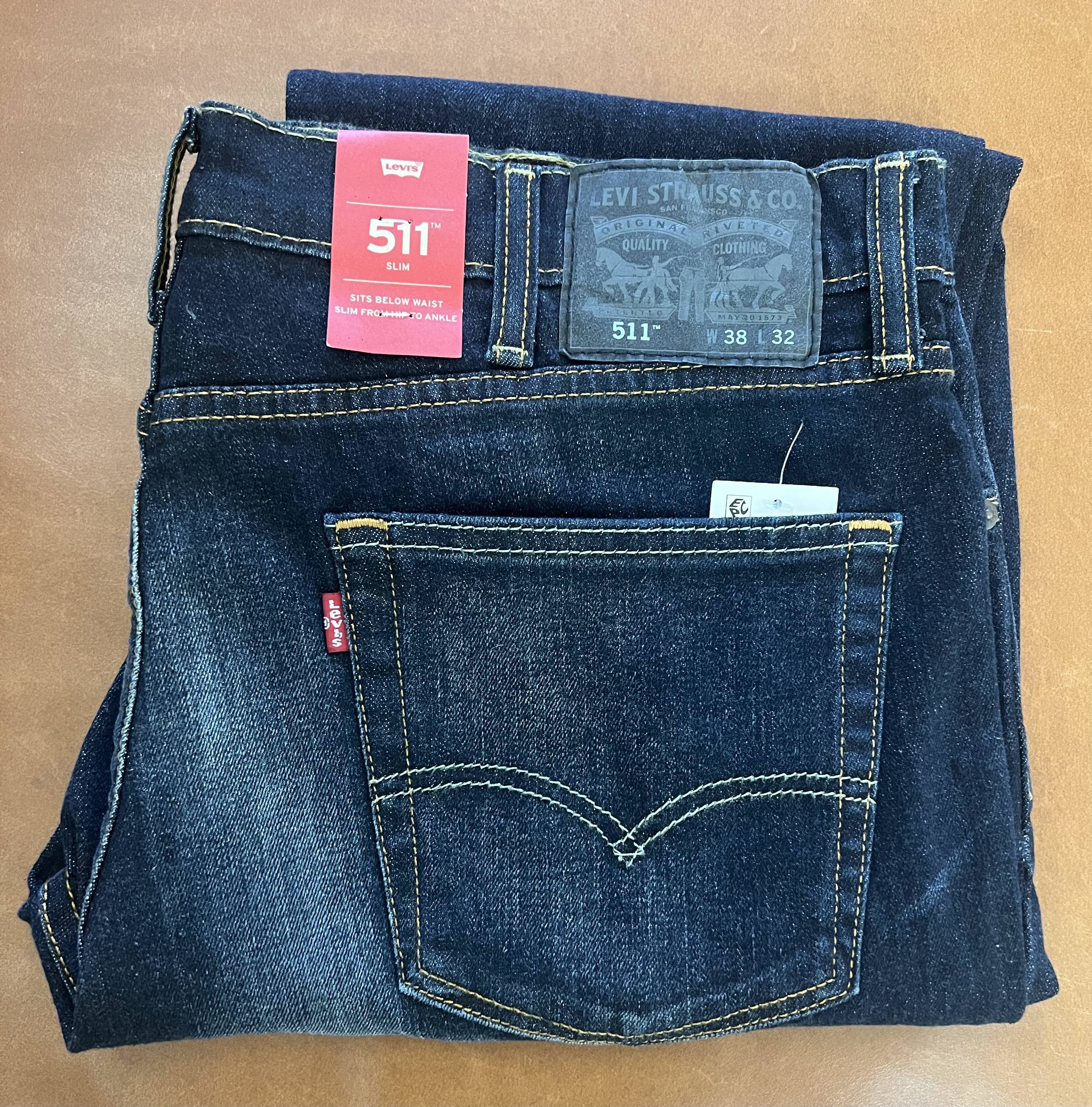 Levi's Levi's 511 Slim Dark Wash Jeans NWT 38x32 Size US 38 / EU 54 - 1 Thumbnail