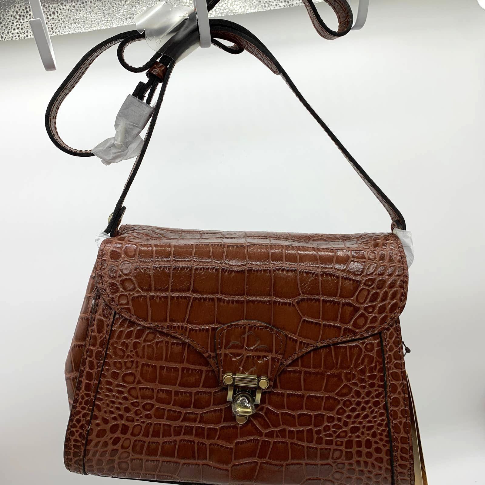 Other Patricia Nash Crossbody Leather Ashmore Satchel British Tan Size ONE SIZE - 1 Thumbnail