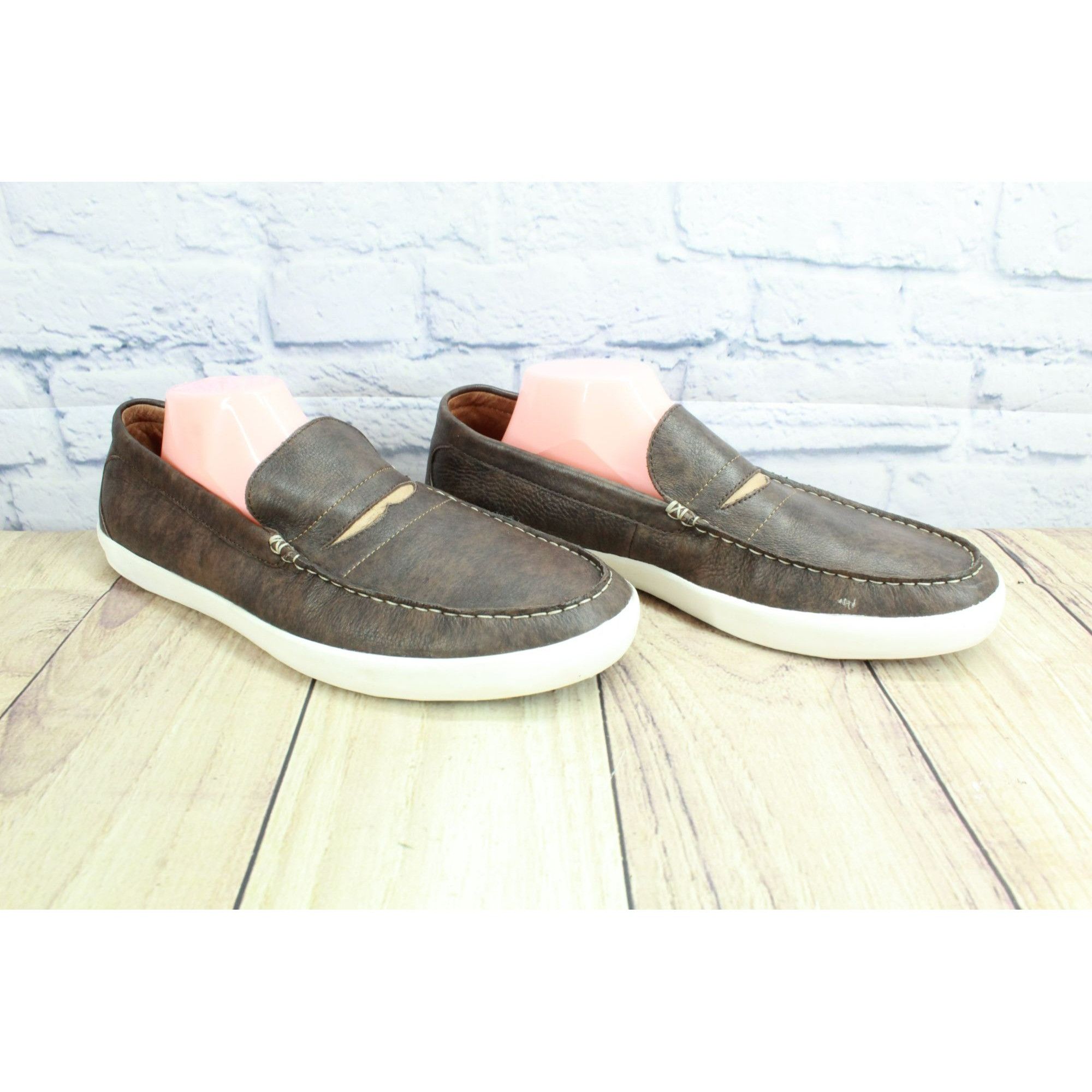 Leather LL Bean Mountainville Men's Slip On Penny Loafer Shoes Size US 13 / EU 46 - 3 Thumbnail
