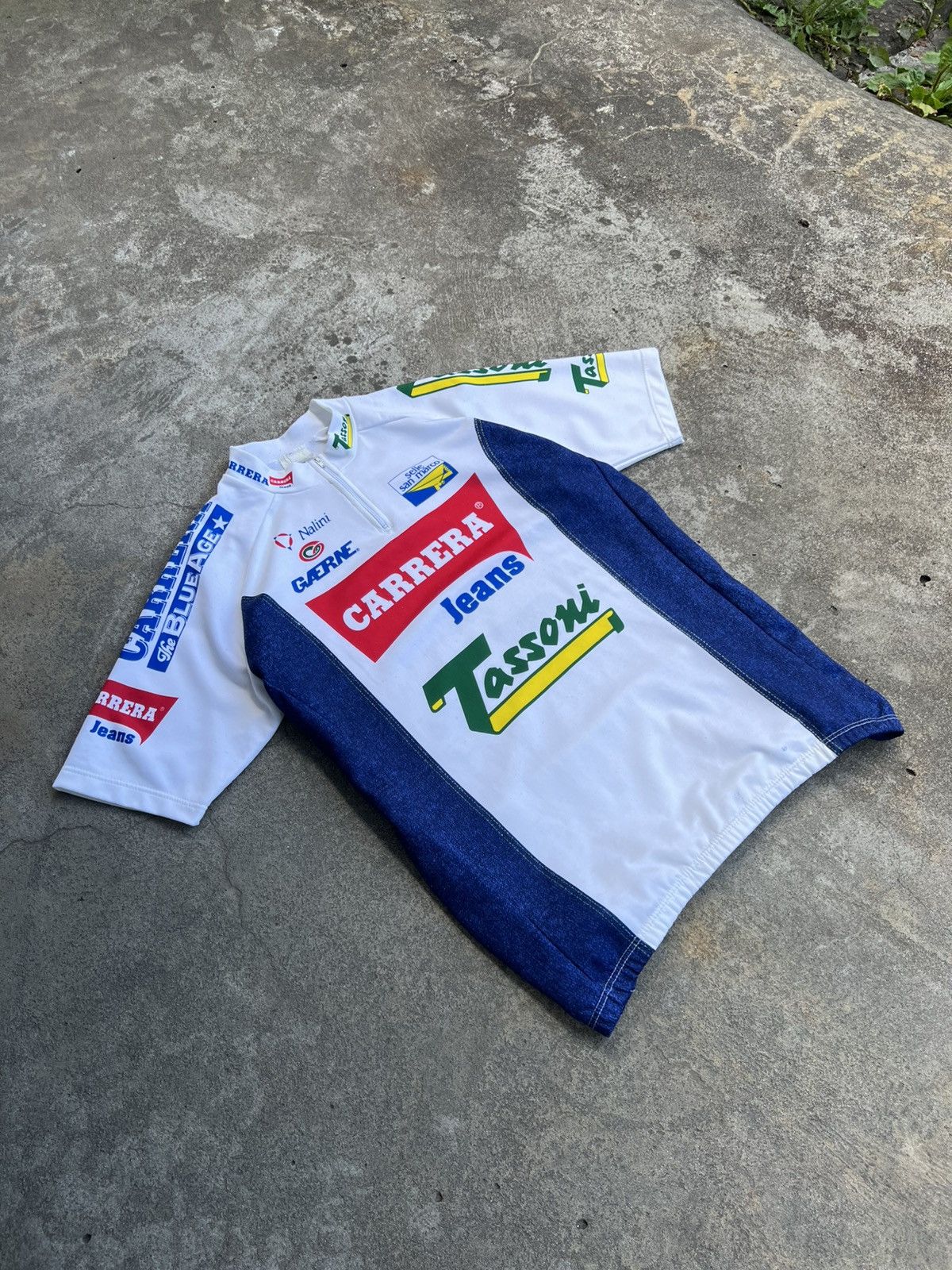 Carrera Vintage Maglia Cycling Jersey Carrera Jeans Maillot TDF 1992 Size US L / EU 52-54 / 3 - 2 Thumbnail