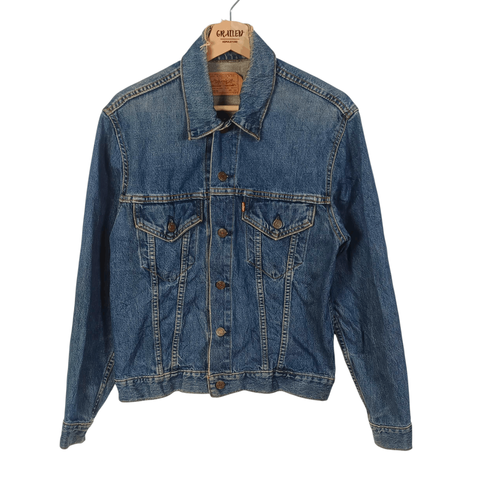 Levi's Vintage 90s Levi's 715 Button Stamp Blanket Size US M / EU 48-50 / 2 - 1 Thumbnail