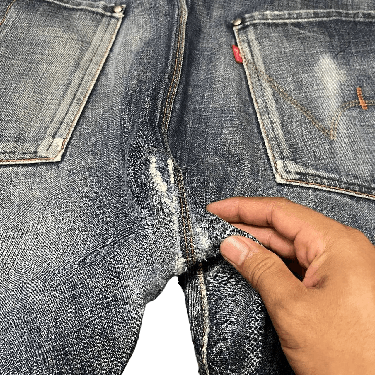 Edwin Vintage Edwin E Function Thrashed Denim Jeans Size US 34 / EU 50 - 18 Thumbnail