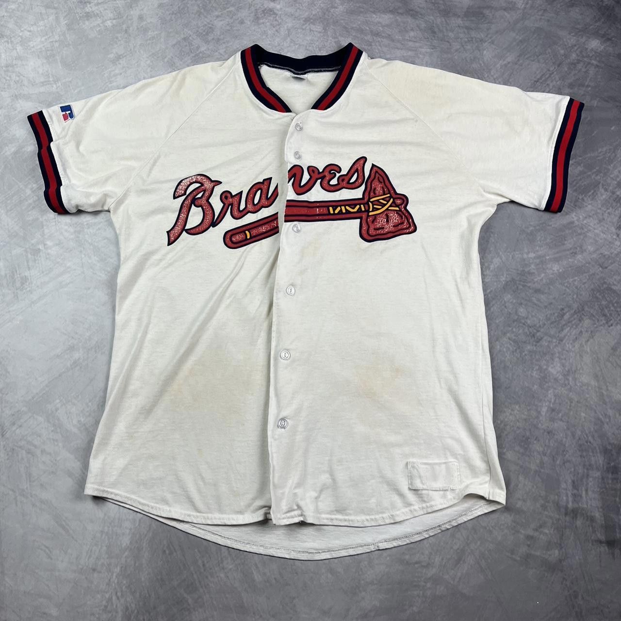 Russell Athletic Vintage Atlanta braves jersey style shirt Size US XL / EU 56 / 4 - 1 Thumbnail