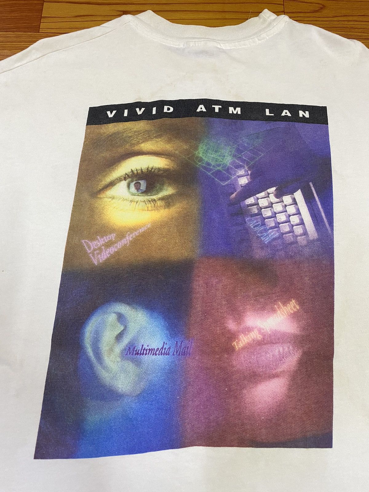 Hanes × Vintage Vintage Vivid Atm Lan Tee Size US XL / EU 56 / 4 - 1 Thumbnail