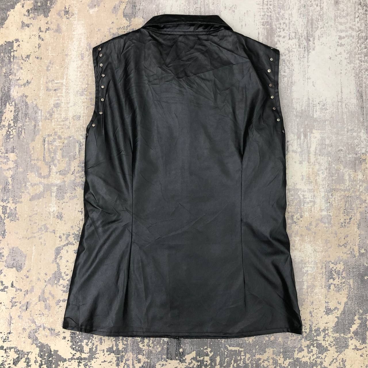 Japanese Brand Y546 DC LEATHER STUD PUNK VESTS Size M / US 6-8 / IT 42-44 - 2 Thumbnail