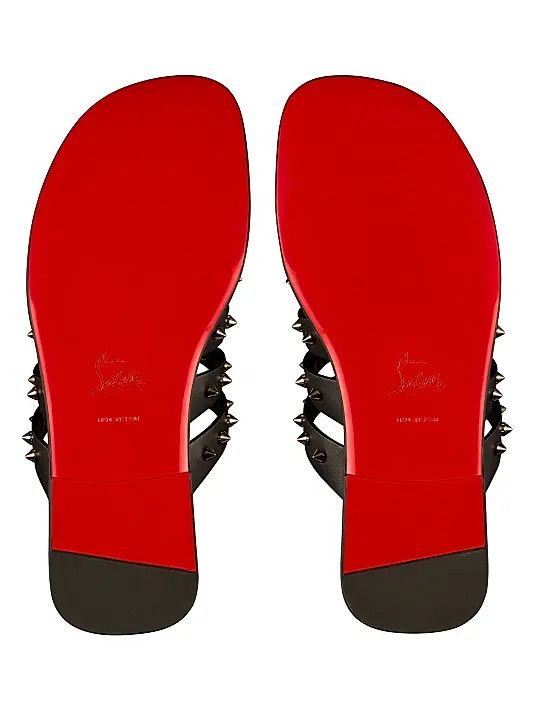 Christian Louboutin os11x0126 Charja Mule Sandals in Black Size US 7 / IT 37 - 5 Thumbnail