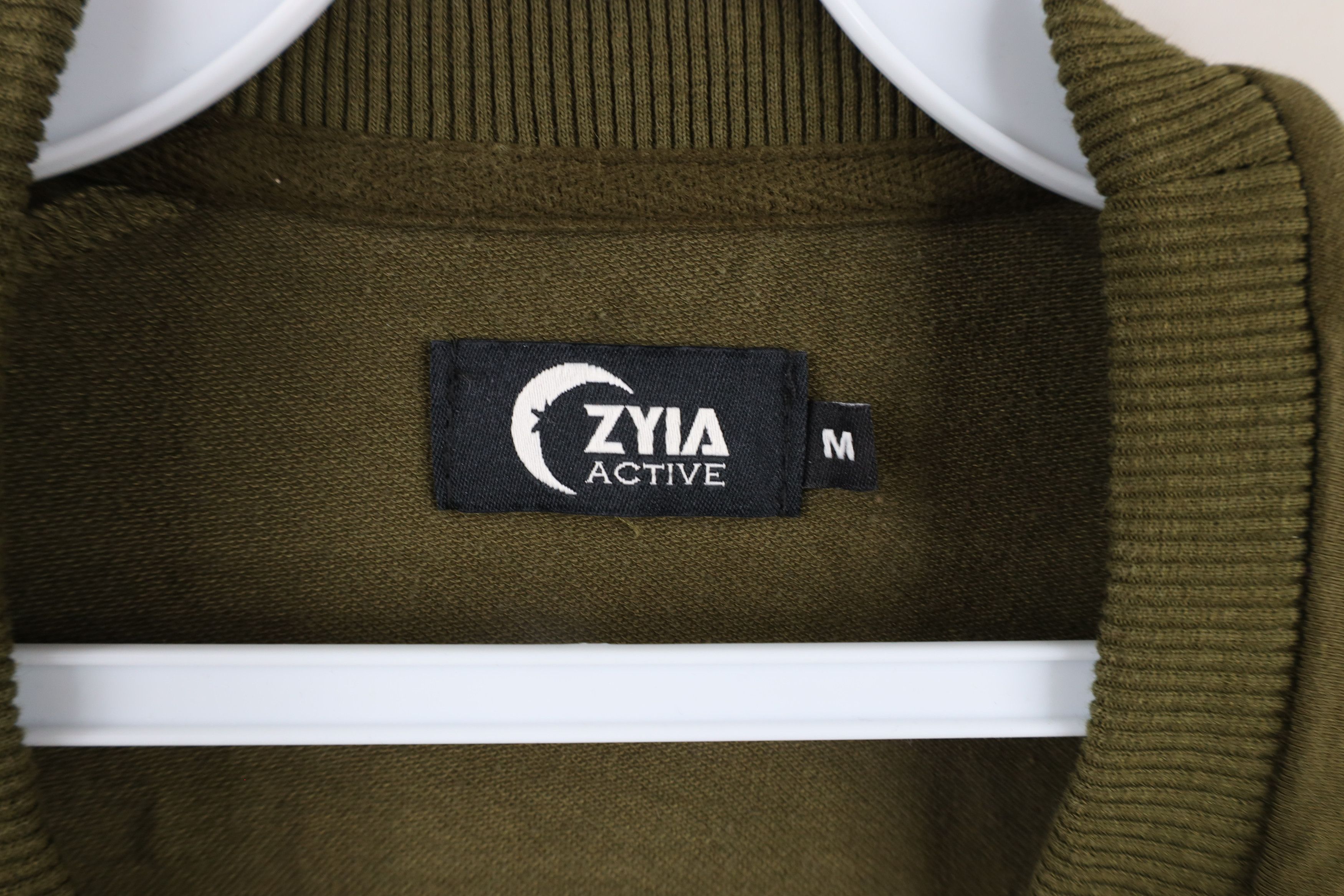 Vintage Zyia Active Blank French Terry Crewneck Sweatshirt Green Size M / US 6-8 / IT 42-44 - 6 Thumbnail