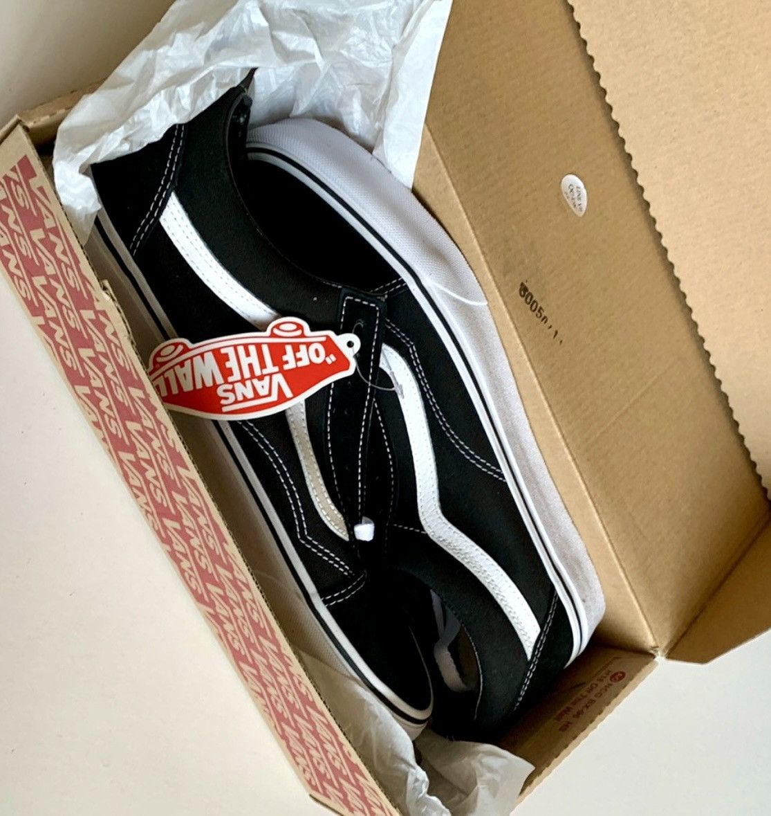 Vans Vans Old Skool Shoes Black White Low Top Sneakers Size US 12 / EU 45 - 11 Thumbnail