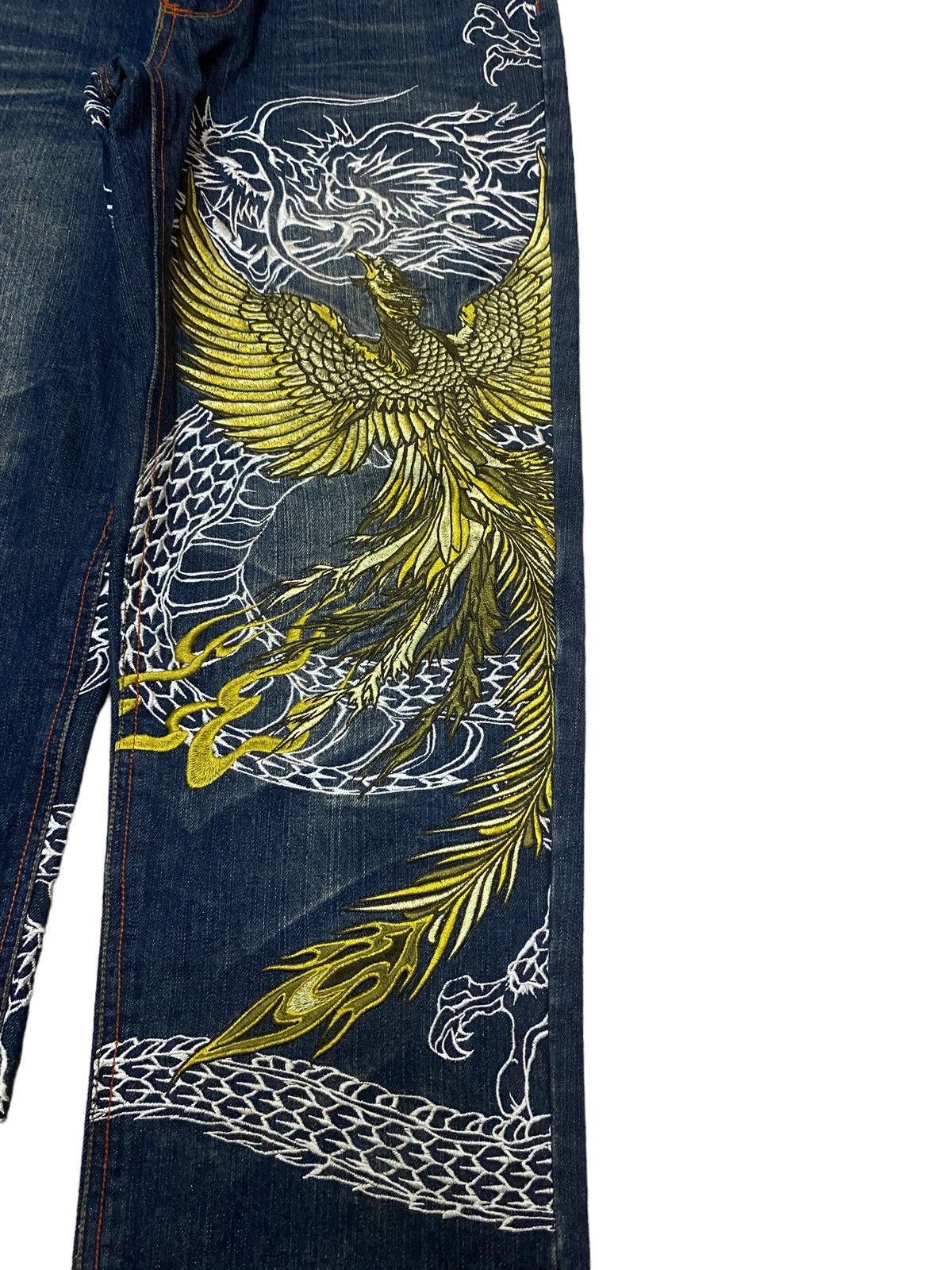 Japanese Brand × Vintage Very Rare Vintage The Japanese Tradition Sukajan Jeans 1990s Size US 32 / EU 48 - 7 Thumbnail