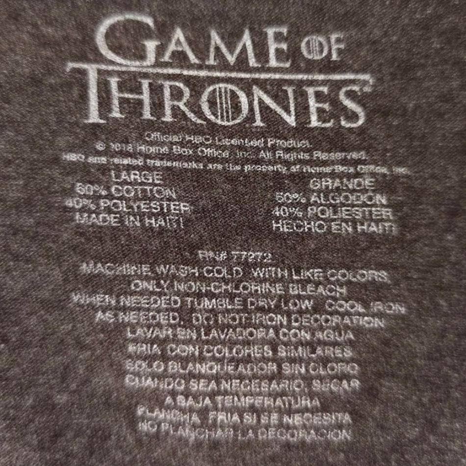 Vintage Game Of Thrones Shirt Mens Large Brown House Stark Sigil TV Series Size US L / EU 52-54 / 3 - 5 Thumbnail
