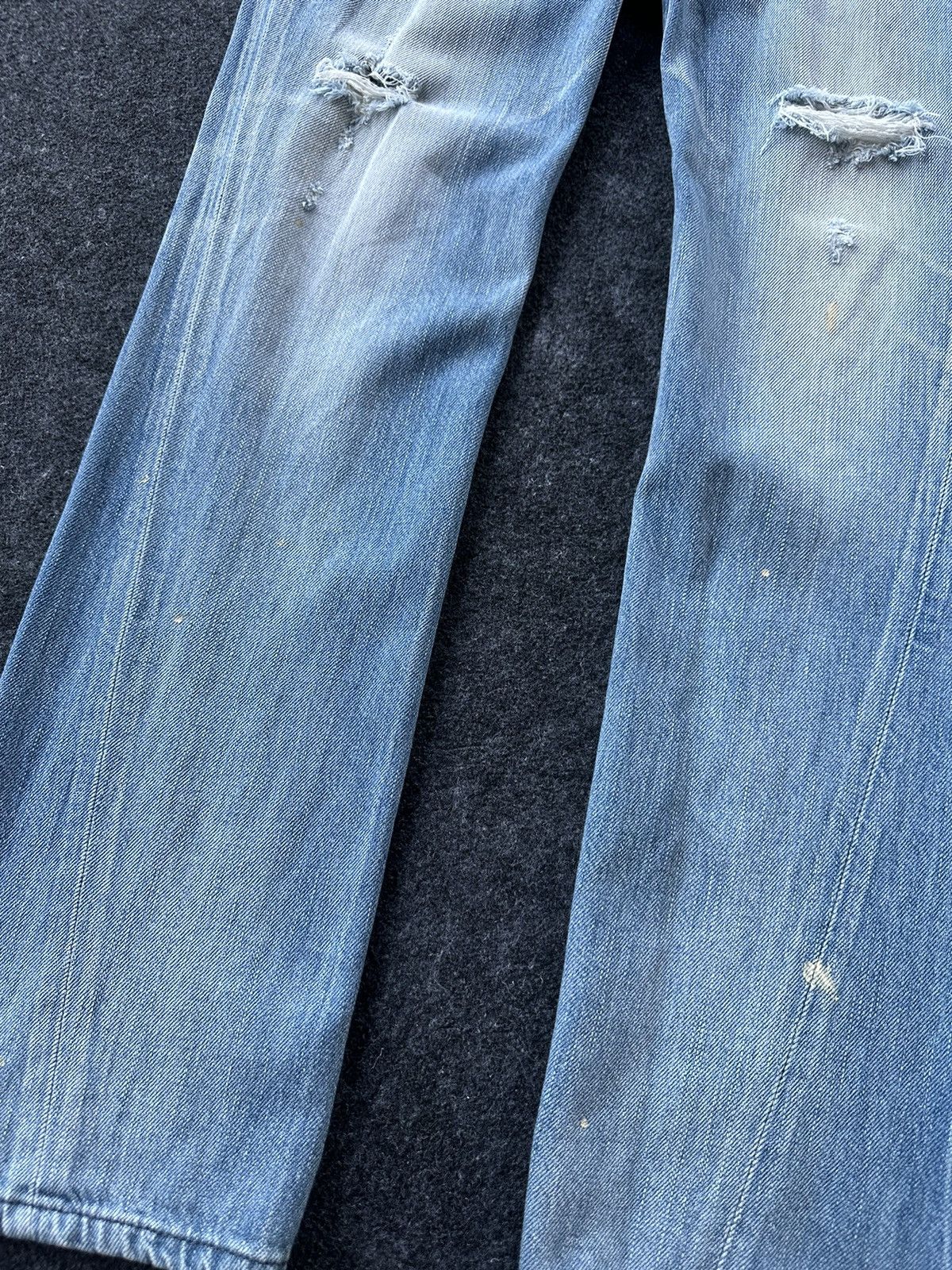 Edwin × If Six Was Nine × Vintage Vintage Edwin Blue Trip Distressed Hawaian Denim D166 Size US 28 / EU 44 - 7 Thumbnail