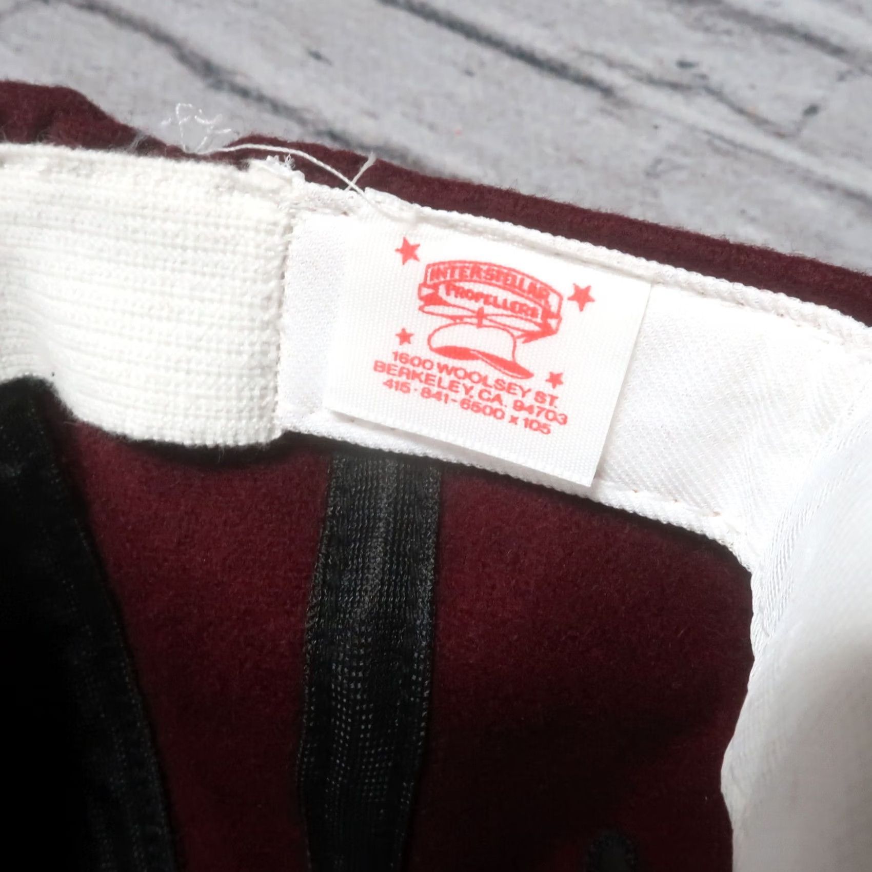 Vintage VINTAGE Intersteller Wool Baseball Hat Cap S Maroon Mens Hat Size ONE SIZE - 5 Thumbnail