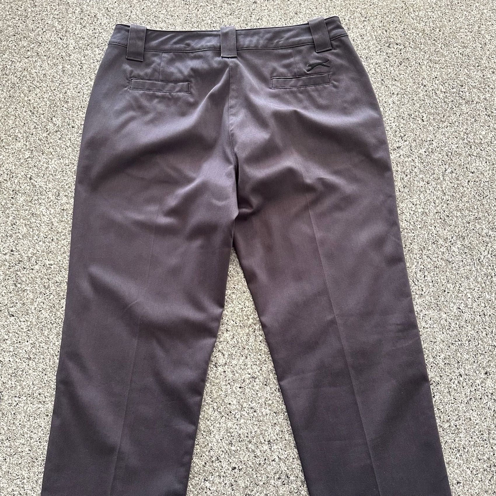 Vintage Slazenger Pants Women Size 4 Straight Flat Front Stretch Grey Lavender Size 27" / US 4 / IT 40 - 5 Thumbnail