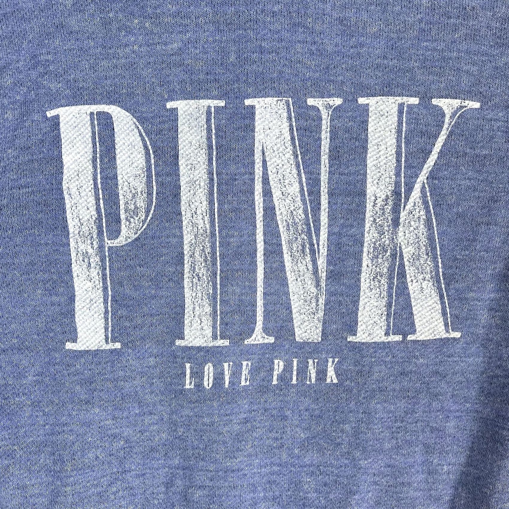 Pinko PINK Victoria's Secret Hoodie Juniors Small Blue Love Pink Full Zip Dog Logo Size S / US 4 / IT 40 - 6 Thumbnail