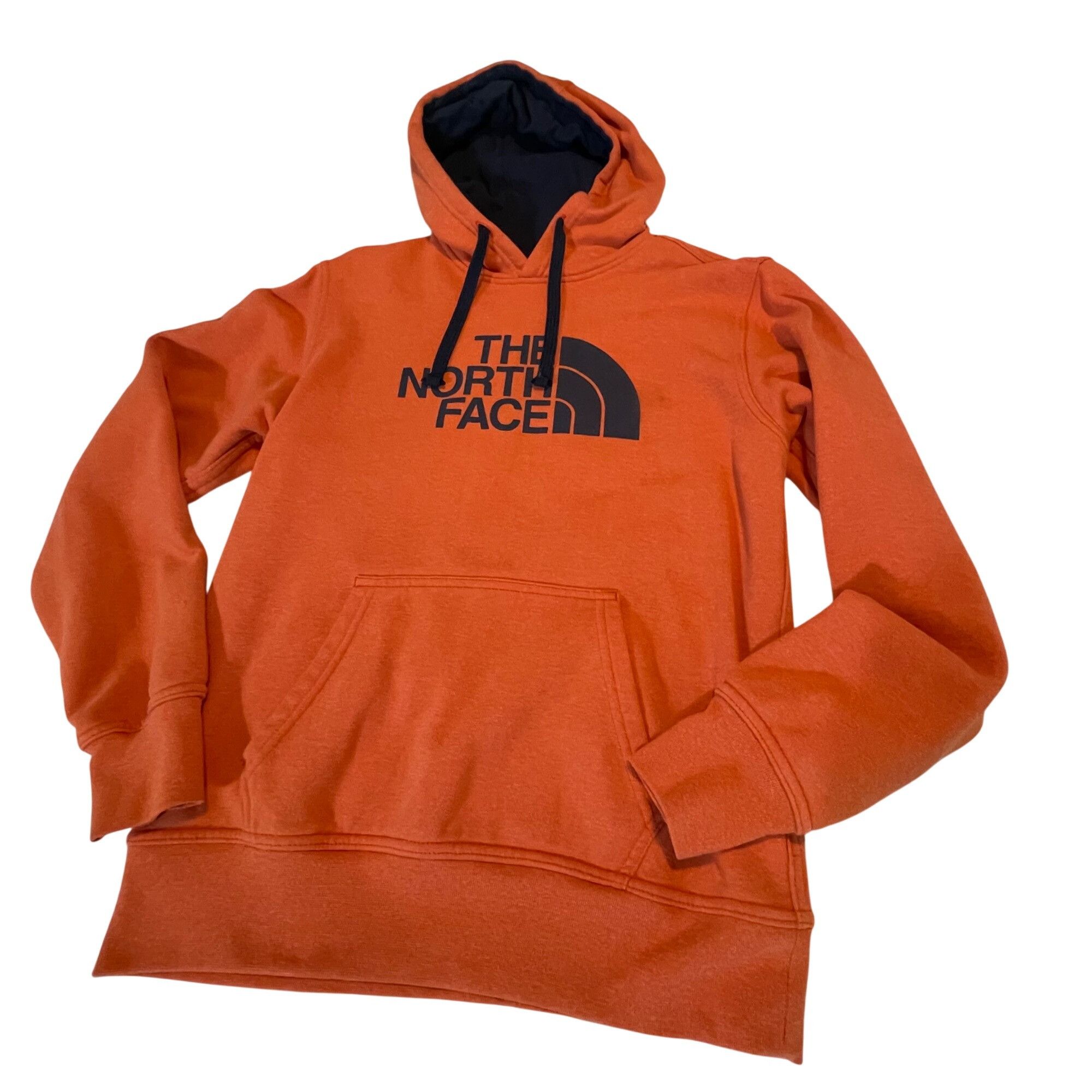The North Face The North Face Mens Hoodie Small Orange Cotton Blend Pullove Size US S / EU 44-46 / 1 - 1 Thumbnail