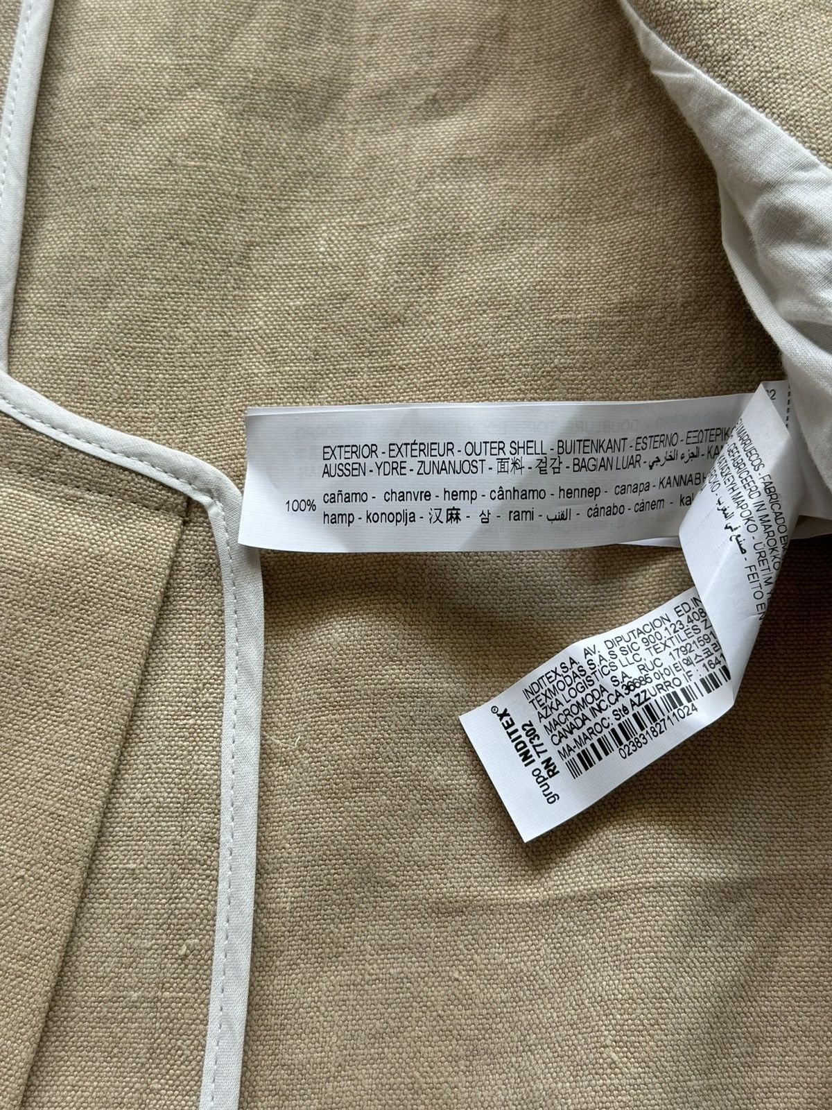 Designer × Zara Zara 100% hemp coat jacket Size S / US 4 / IT 40 - 6 Thumbnail