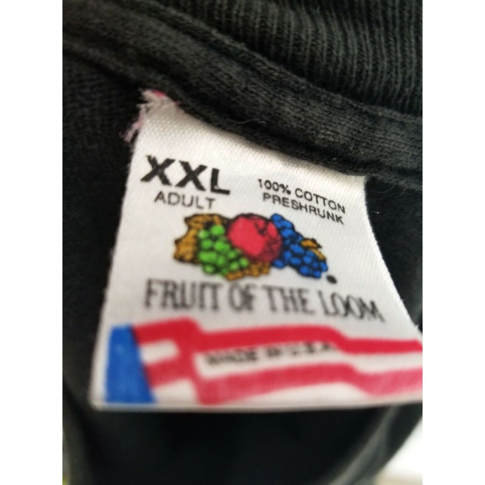 Fruit Of The Loom Vintage Mens XXL Epic Stunt Team T Shirt USA Single Stitch FOL Stitch Epic USA 2XL Black Graphic Tee Mens Shirt Size US XXL / EU 58 / 5 - 4 Thumbnail