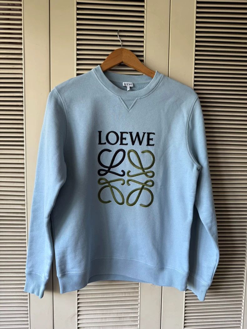 Loewe LOEWE Padded jacket, haze blue, embroidered big logo Size S / US 4 / IT 40 - 1 Thumbnail