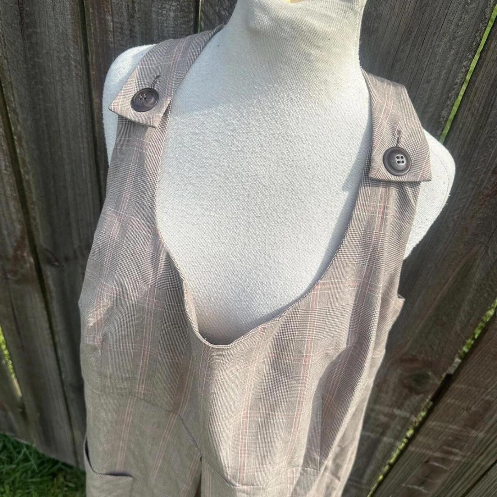 Other Vintage Jumper Dress Plaid Pockets 22w. Size 3XL / US 20-22 - 2 Thumbnail