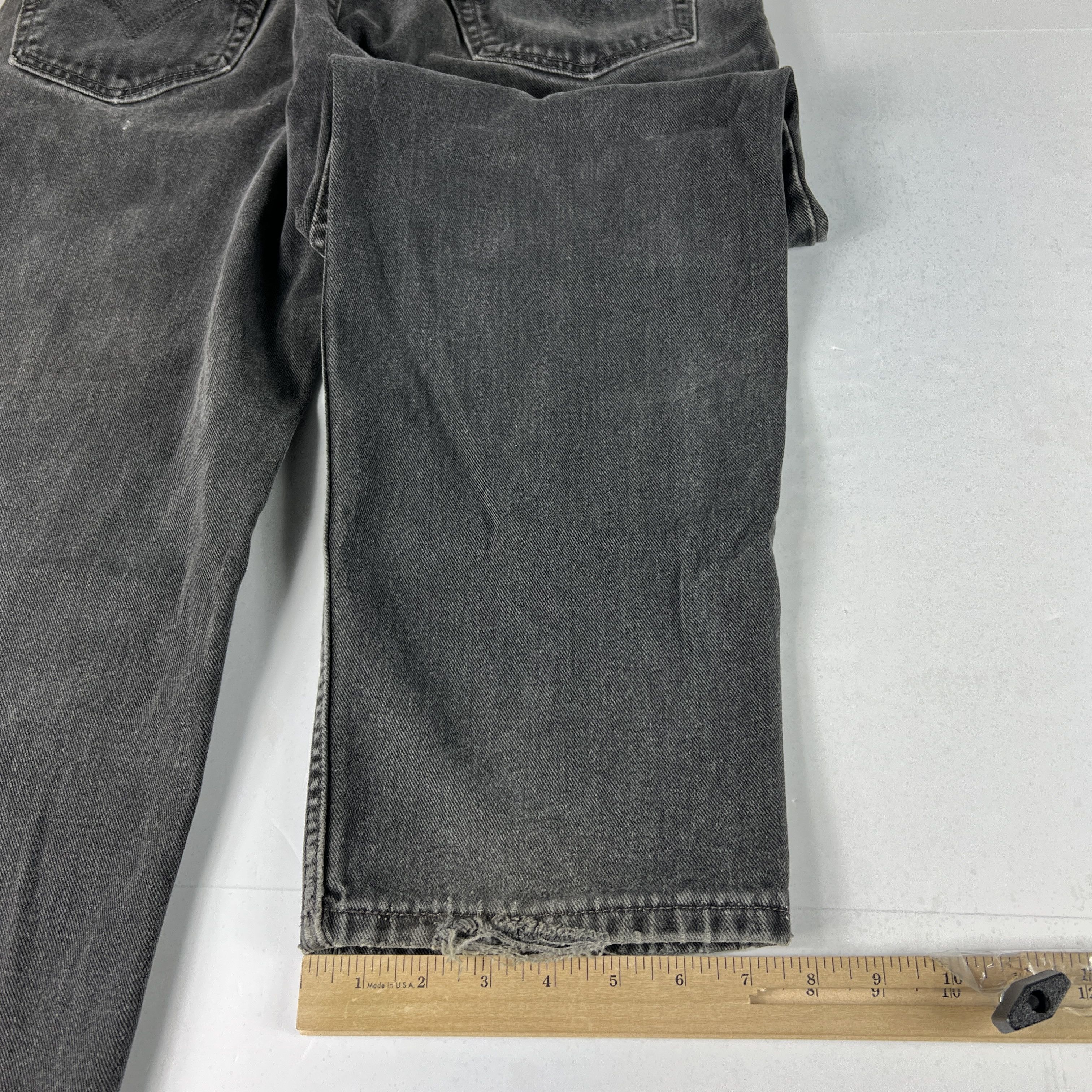 Levi's Y2K Levi's Jeans 550 Relaxed Black Faded Cotton Denim USA Size US 34 / EU 50 - 17 Thumbnail