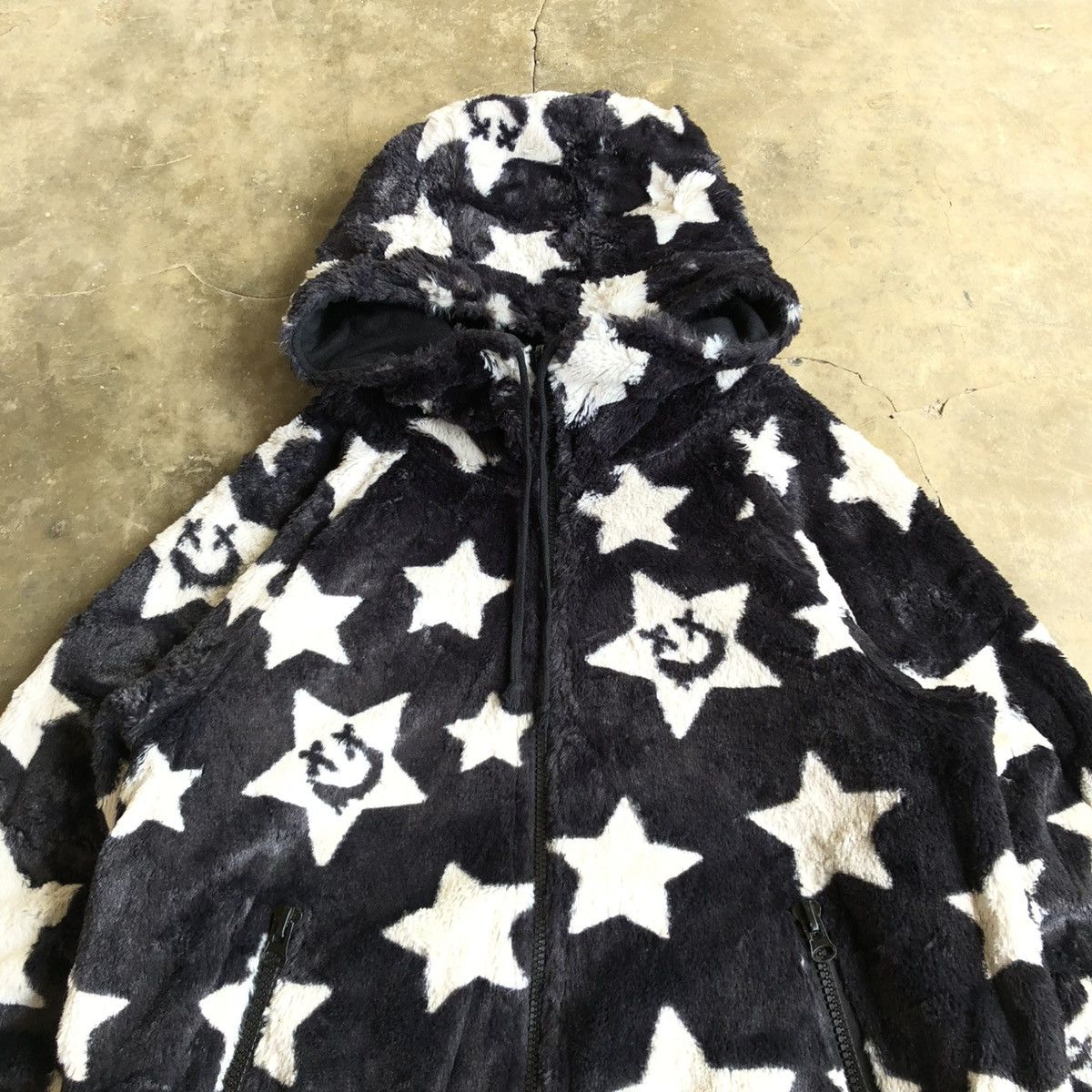 Hysteric Glamour 2000s World Love Smile & Stars Flecee Reversible Zip Lgb Size US M / EU 48-50 / 2 - 2 Thumbnail