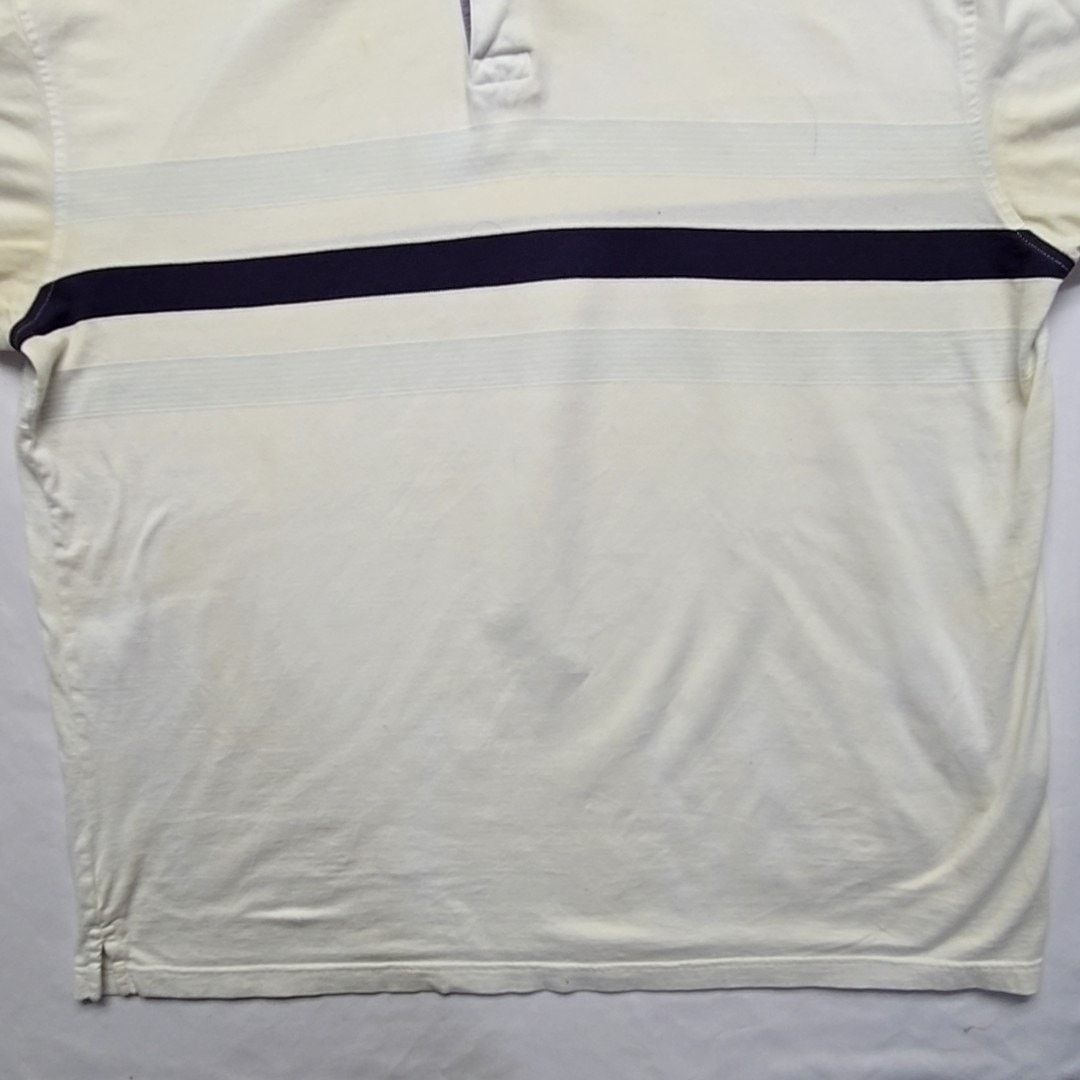 Tommy Hilfiger Vintage Tommy Hilfiger Polo Striped White Ivory XL Shirt Size US XL / EU 56 / 4 - 3 Thumbnail