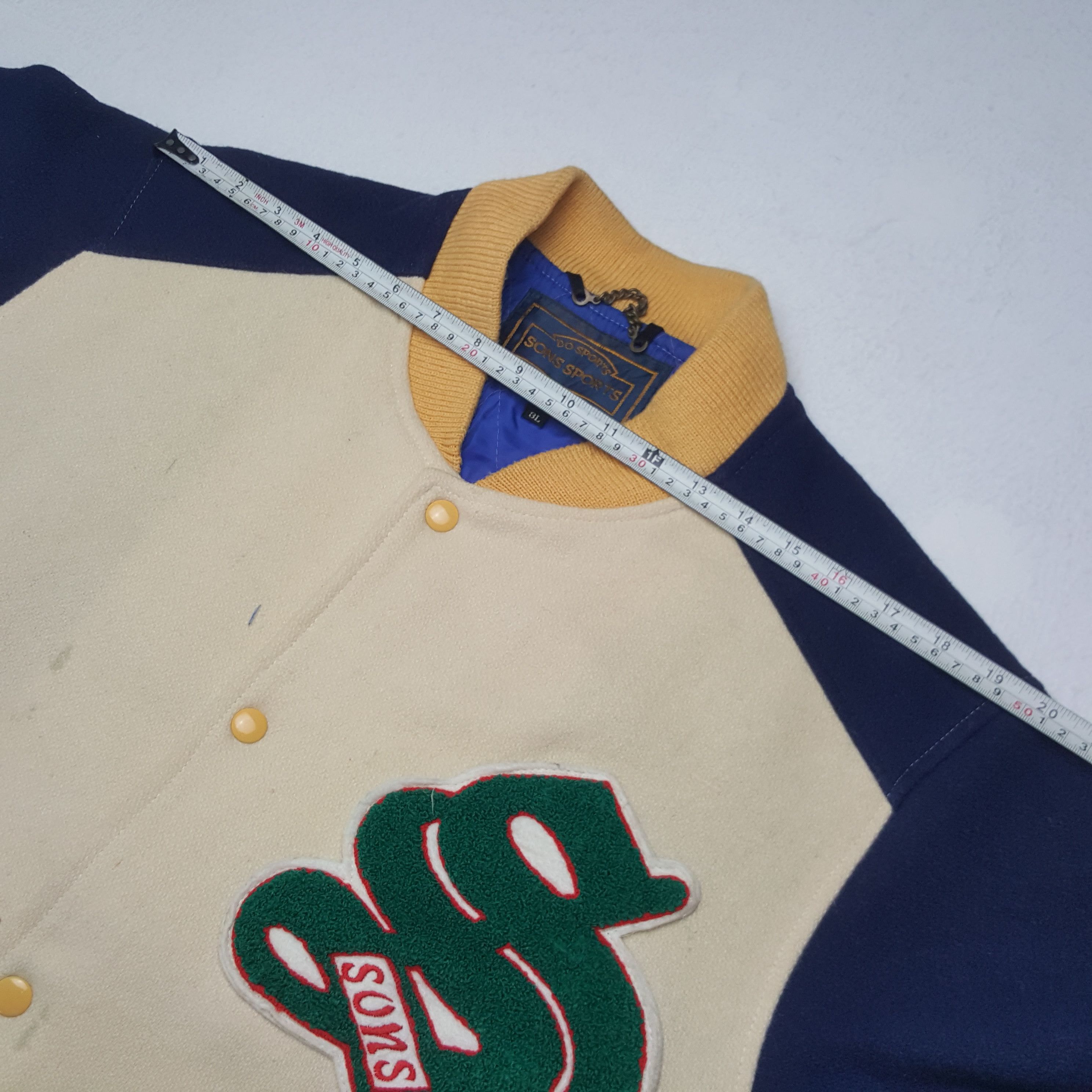 Vintage Vintage Sons Custom Skulls Varsity Jacket Size US L / EU 52-54 / 3 - 6 Thumbnail