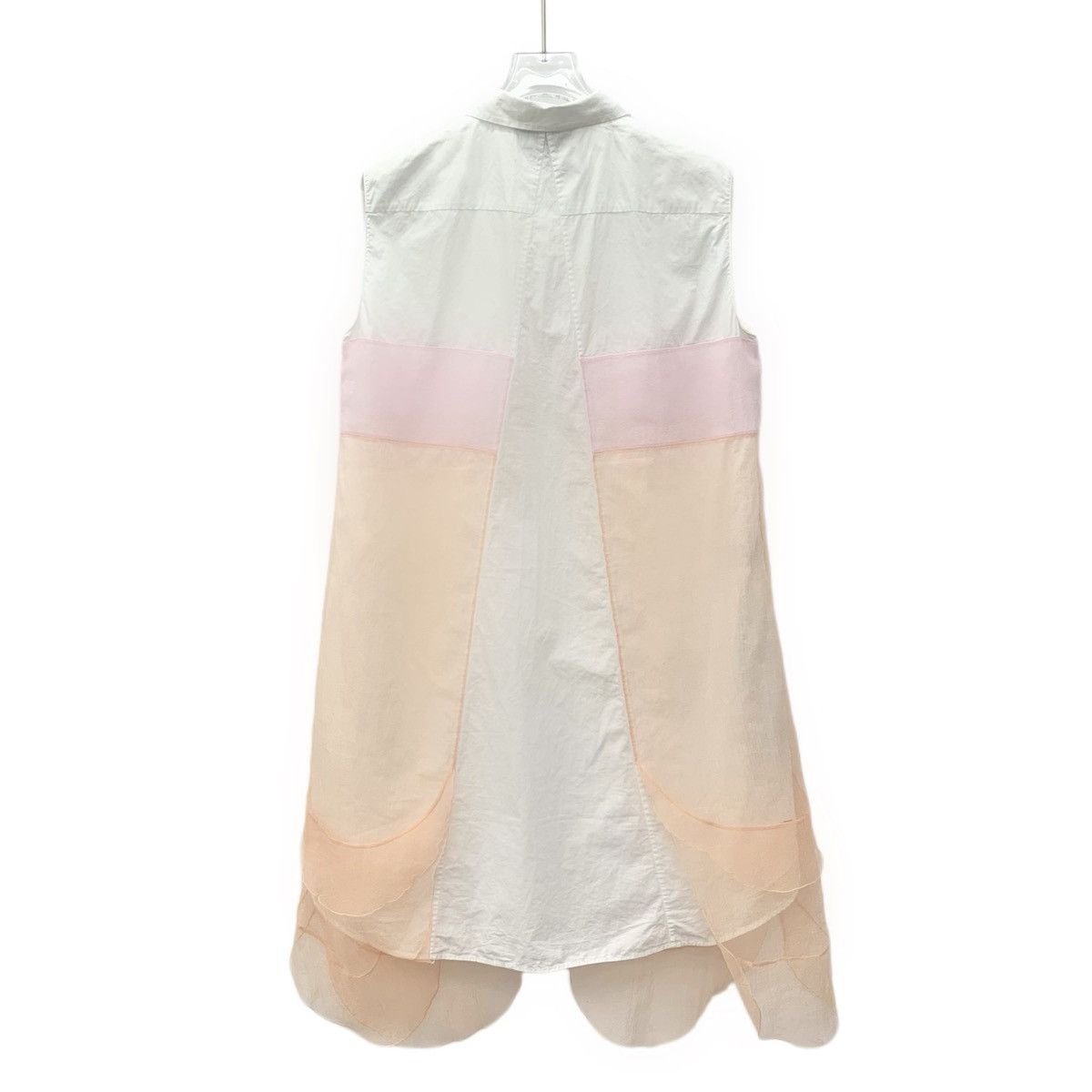 Prada Prada Color-blocked Lace Sleeveless Shirt Dress K26WX Size M / US 6-8 / IT 42-44 - 2 Thumbnail