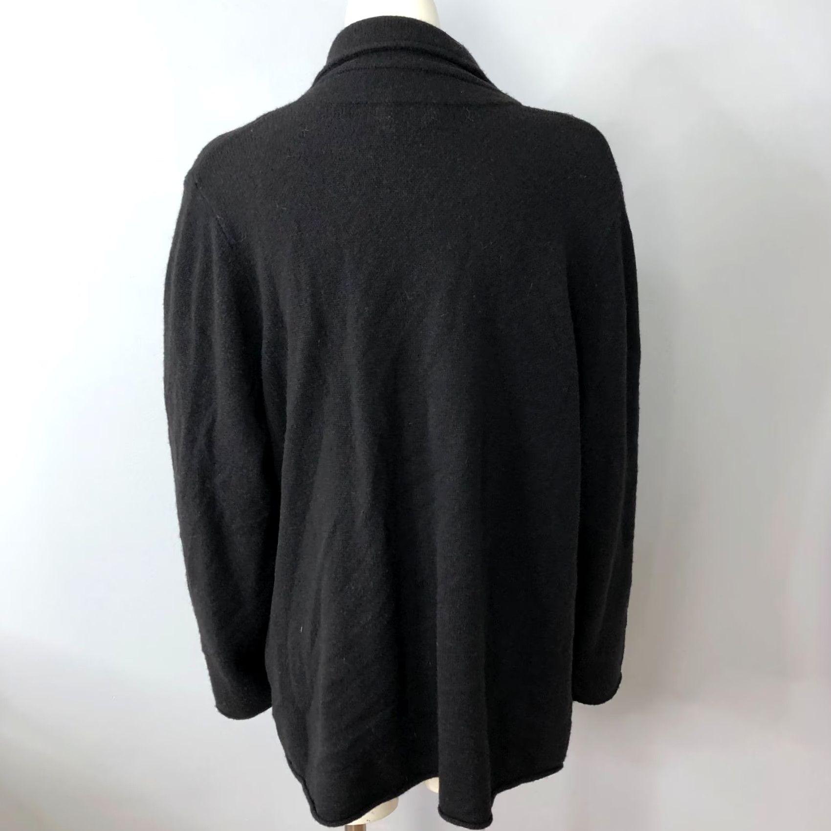 Eileen Fisher Eileen Fisher Plus 2X 100% Wool Button V-Neck Cardigan Sweater Dark Brown MINT Size XXL / US 16-18 / IT 52-54 - 4 Thumbnail
