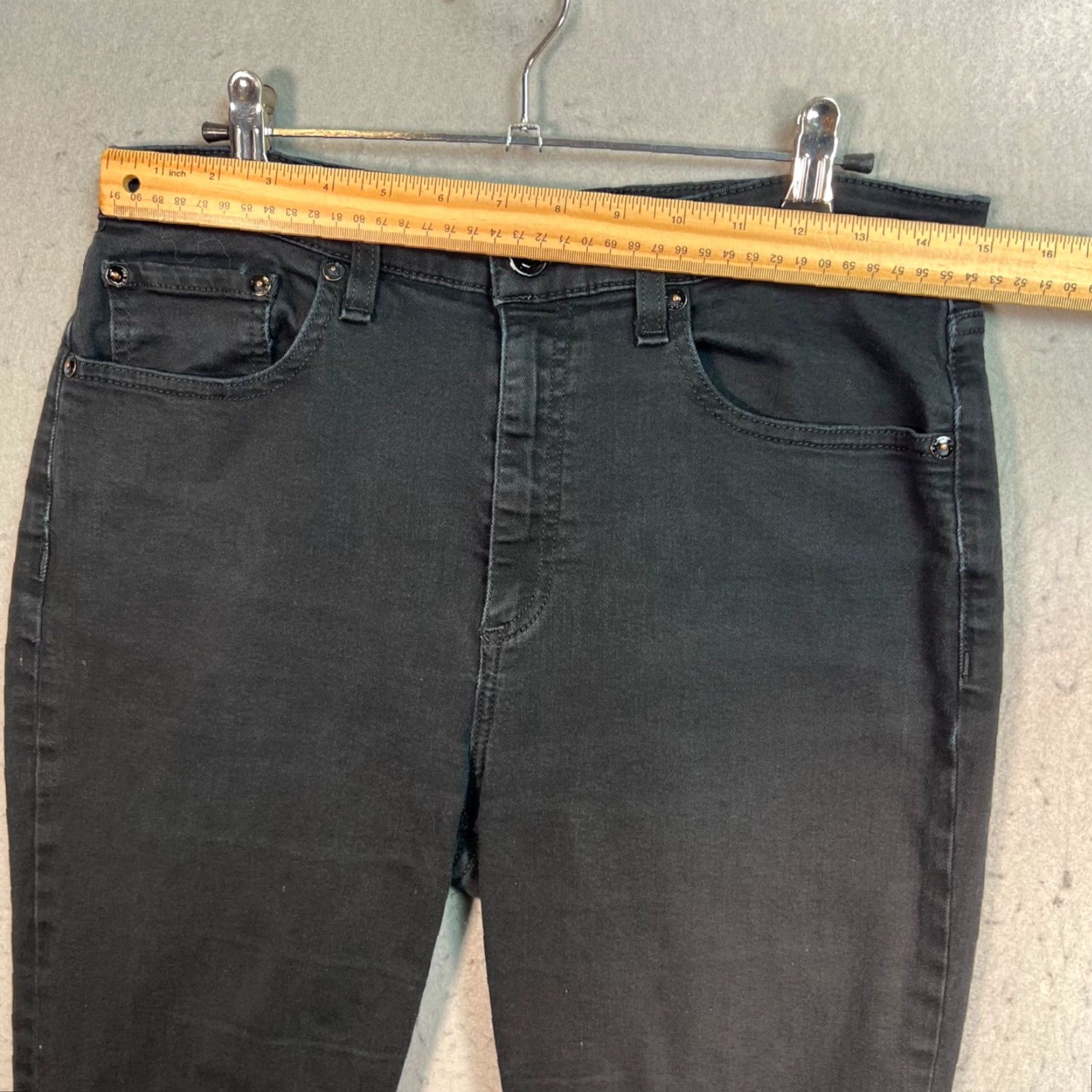 Rag & Bone Rag & Bone High-Rise Skinny Jeans Size 31 Black Denim Cotton Blend Womens Size 24" / US 00 / IT 34 - 7 Thumbnail