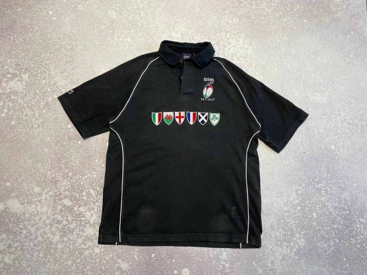 Cotton Traders × Vintage Vintage Cotton Traders Rugby Polo Big Embroidered Logo Y2K Size US L / EU 52-54 / 3 - 1 Thumbnail