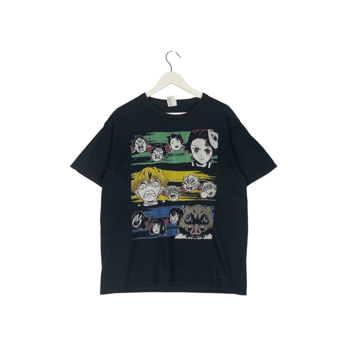 Vintage demon slayer trio t - shirt anime