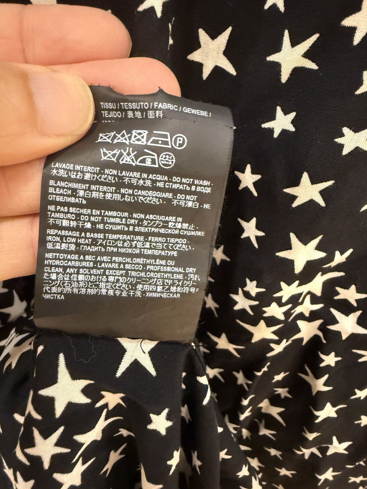 Saint Laurent Paris star print shirt size39 Size US M / EU 48-50 / 2 - 11 Thumbnail