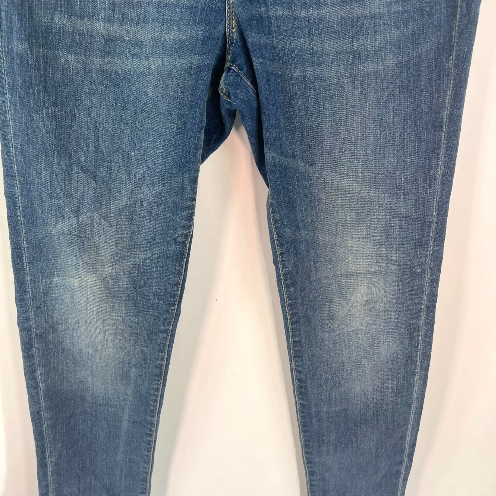 Gap Gap Womens Super Skinny Straight Leg Premium Blue Denim Jeans Size 4/27 28X27 Size 27" / US 4 / IT 40 - 3 Thumbnail