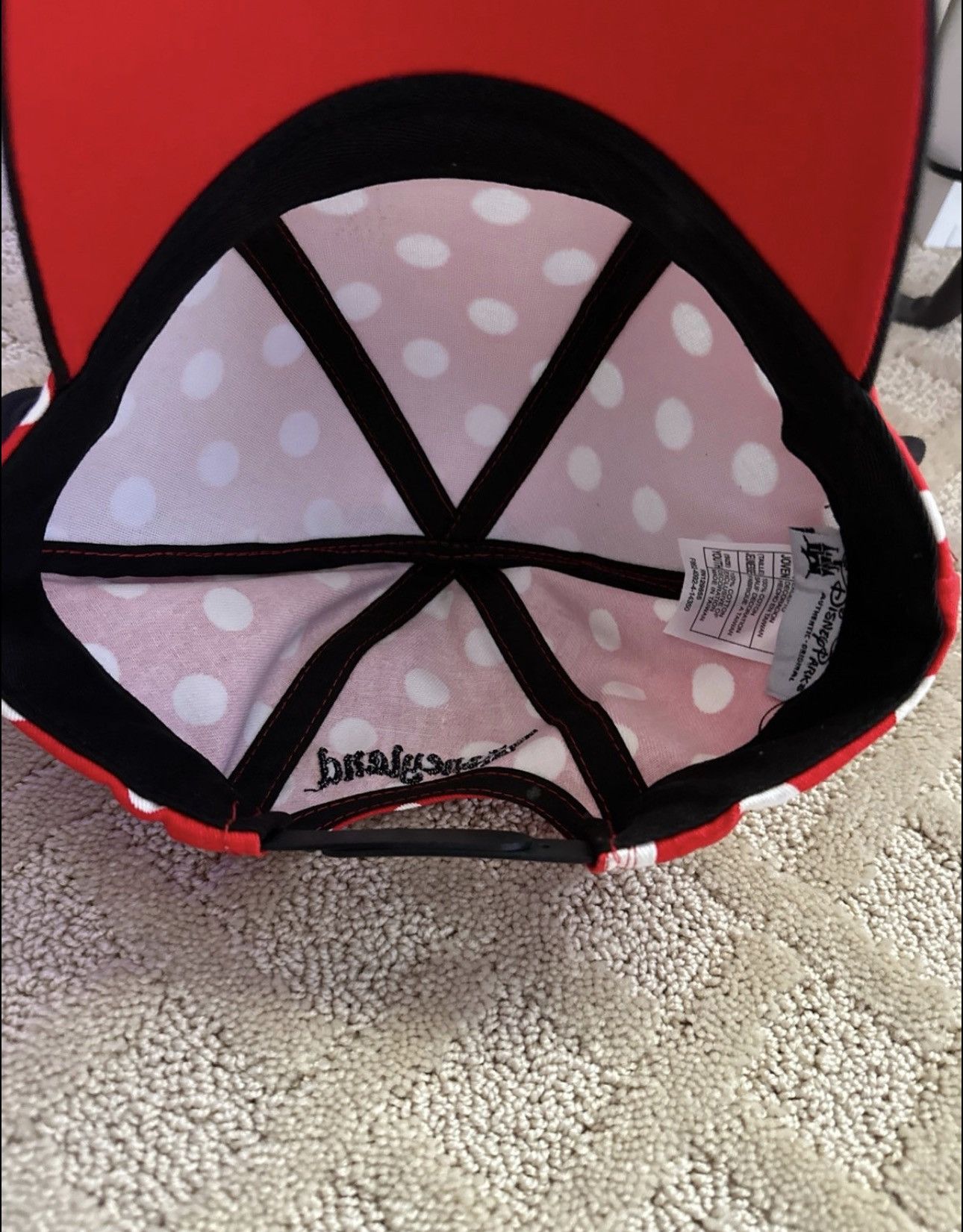 Disney Disneyparks Minnie Mouse Snapback Hat Size ONE SIZE - 5 Thumbnail