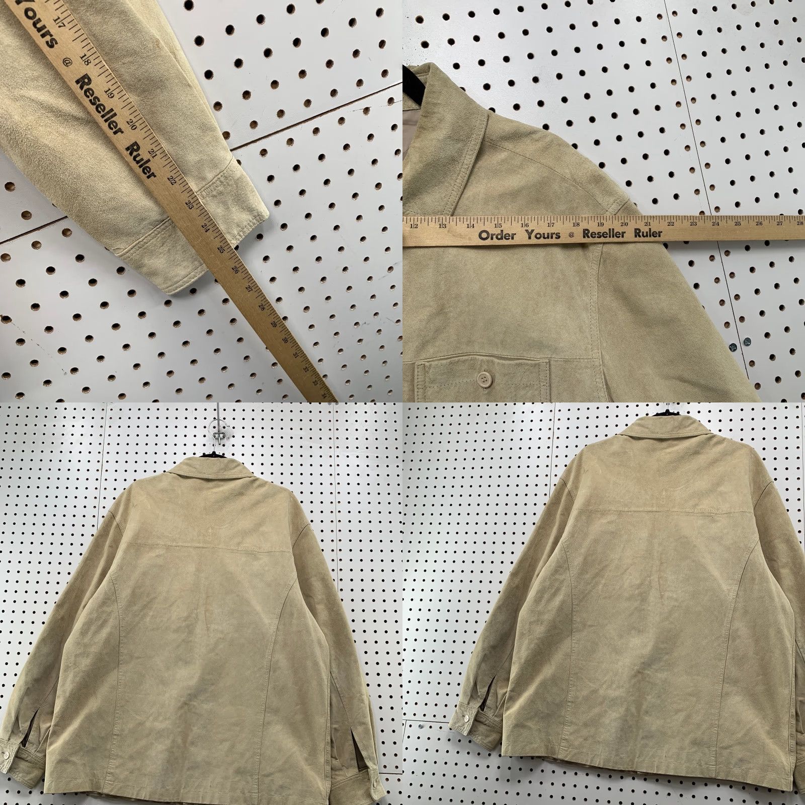 Croft & Barrow VINTAGE Croft & Barrow Suede Button Shirt Jacket Mens XL Beige Pockets Shack Shirt Button-Up Styles: Casual Size US XL / EU 56 / 4 - 9 Thumbnail