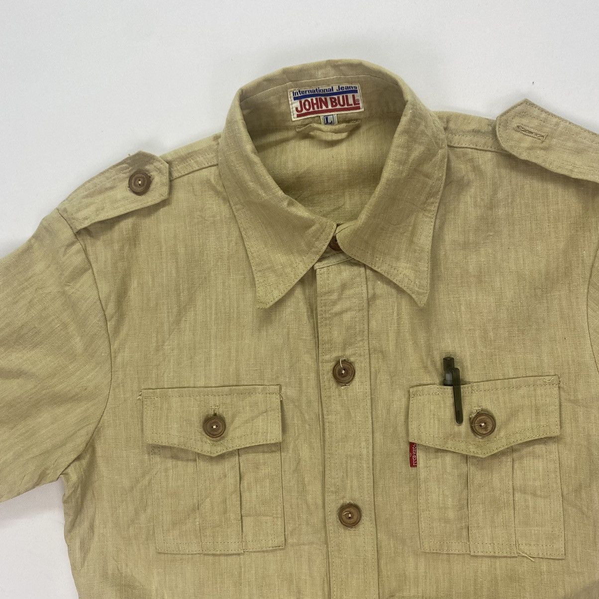 Johnbull John Bull Army Utility Safari Shirt –Japanese Workwear Style Size US L / EU 52-54 / 3 - 10 Thumbnail