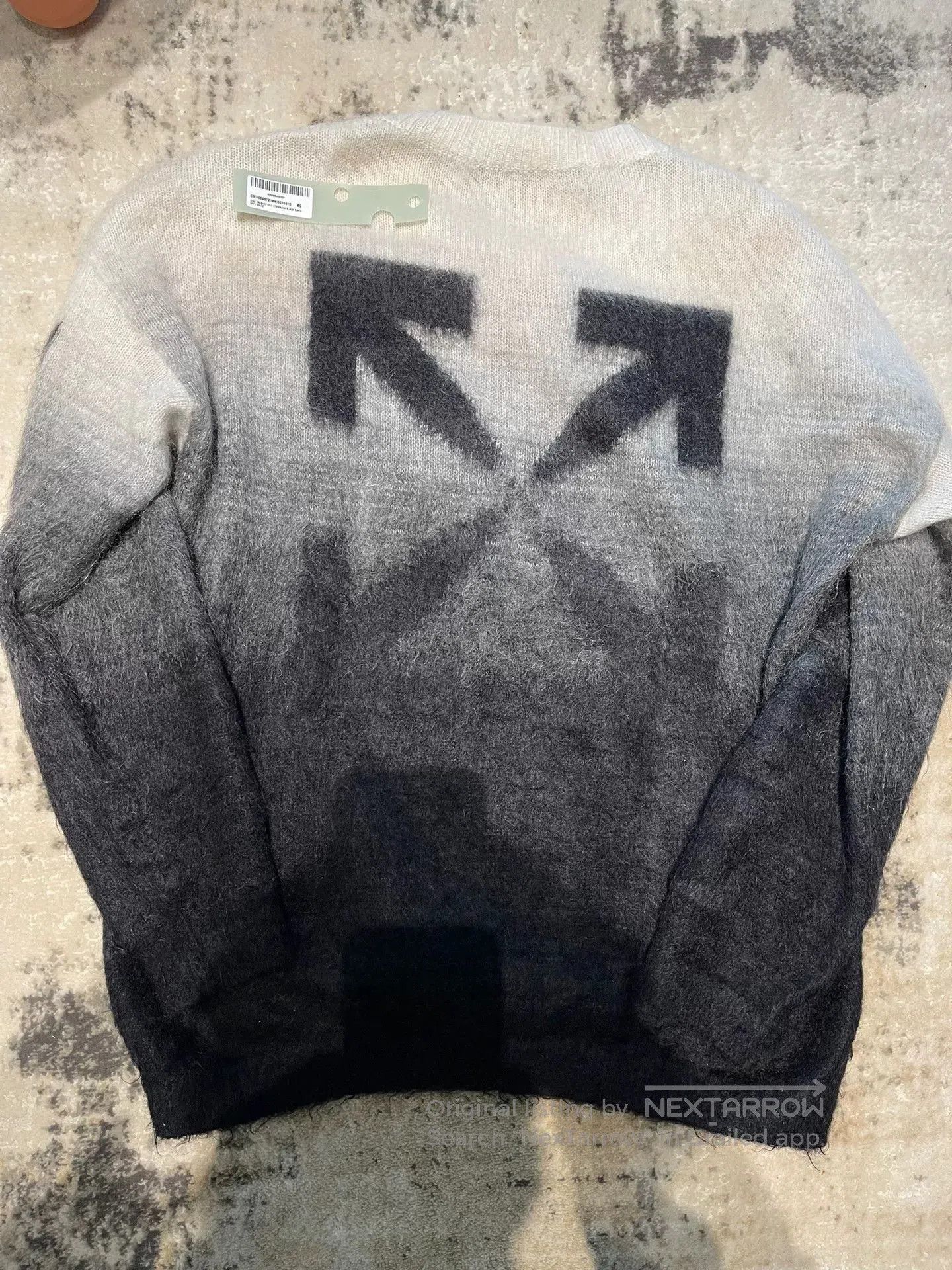 Off-White off white mohair logo sweater. Size XL / US 12-14 / IT 48-50 - 1 Thumbnail